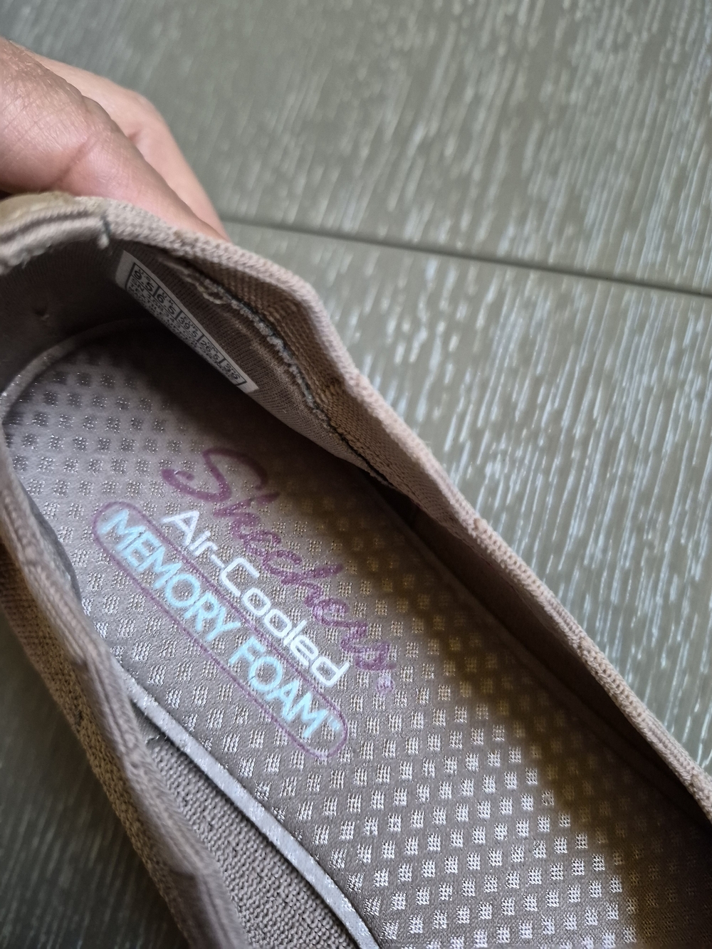 Skechers Cleo 2.0 Love Spell Women's Knit Slip-On Ballet Flats in Blush Taupe - Picture 7 of 13